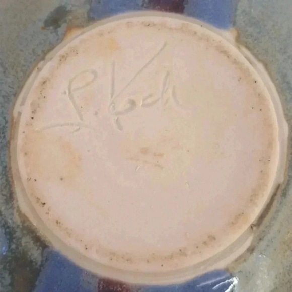 Authentic Lisa Koch studio art pottery dish with lid signed - Picture 4 of 7